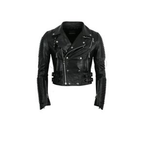 Lambskin leather,quilted moto,genuine leather jacket